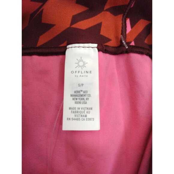 Offline By Aerie Real Me Xtra High Waisted Leggings Houndstooth Print S/P. - Picture 4 of 8